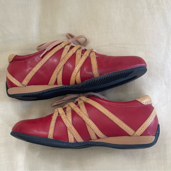 Remonte Loafers red and tan leather comfort 37 - Picture 7 of 8